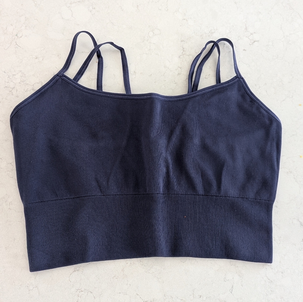 Rose Maternité Nursing Bralette S/M Seamless Blue Double Strap NWOT